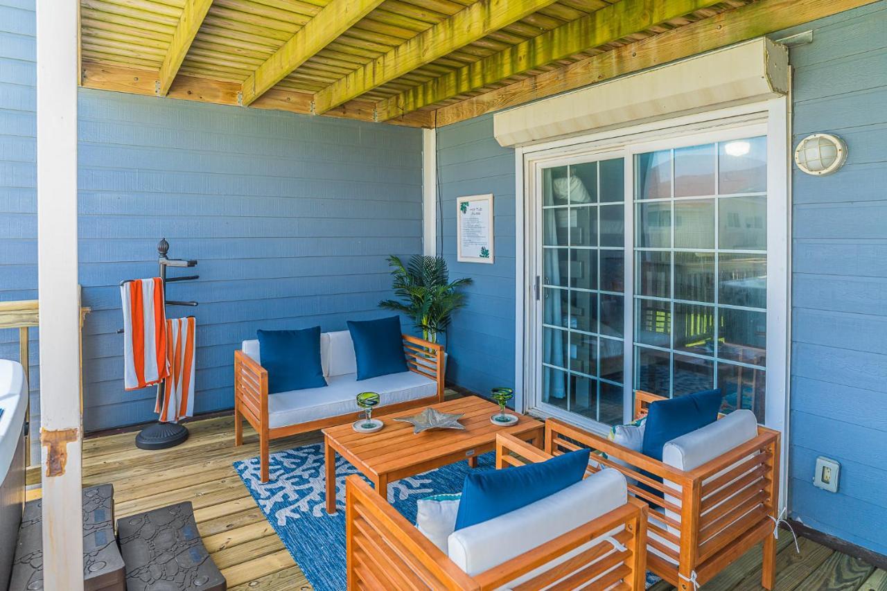 Hot Tub - Ocean Views - Steps To Private Beach - Quiet Location Galveston Luaran gambar