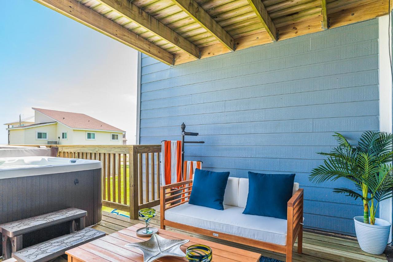 Hot Tub - Ocean Views - Steps To Private Beach - Quiet Location Galveston Luaran gambar